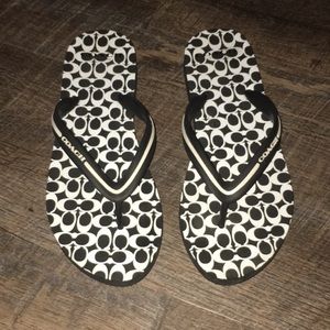 Coach flip flops